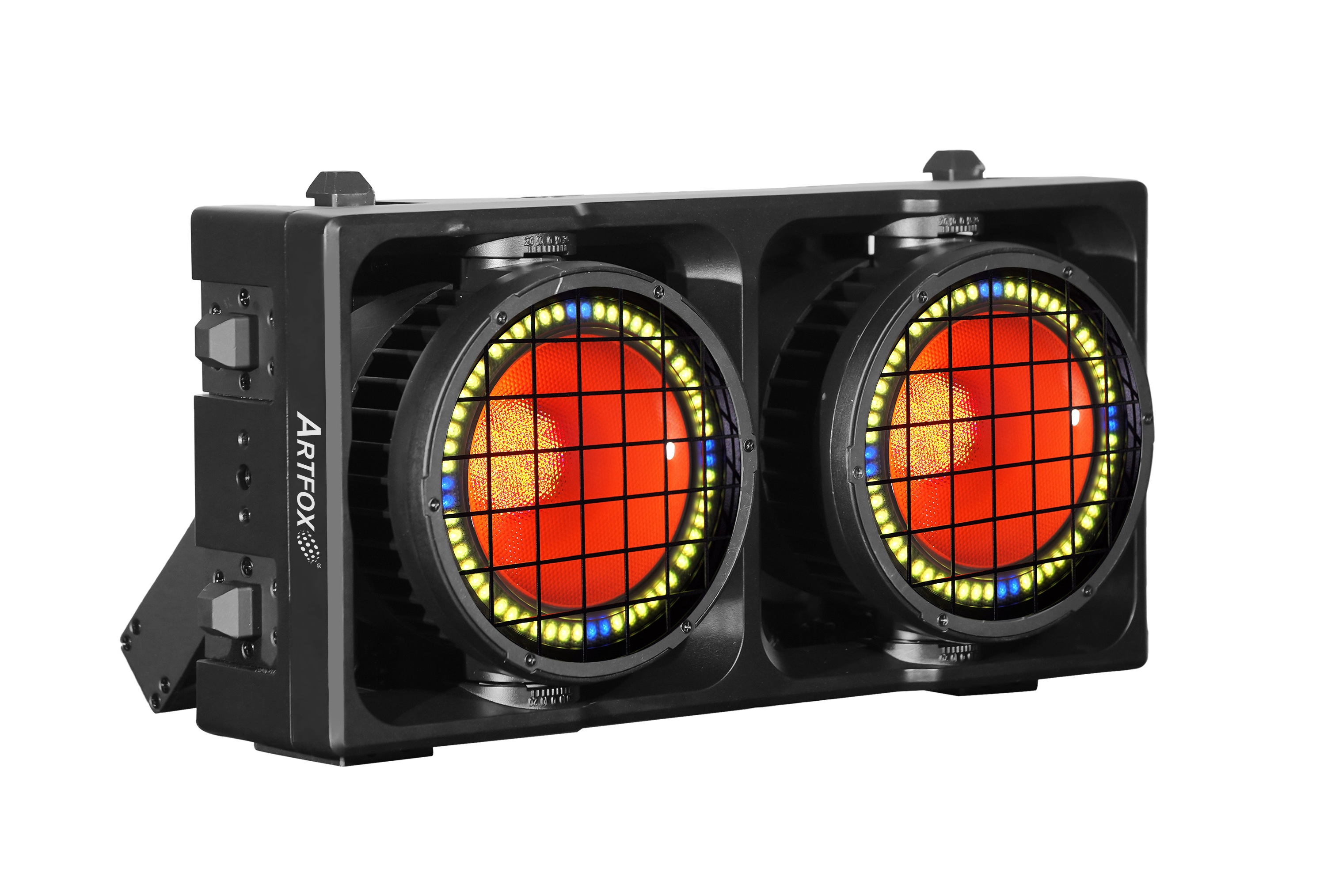 Matrix Blinder Light:2x475w RGBALC 6 colors-in-1, 120x0.2w RGB ring LEDs, IP65